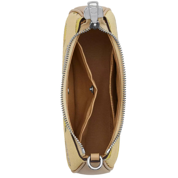 Interior View of Coach Teri Mini Crossbody Bag With Lemon Print - Garden Glade Multi CAL21