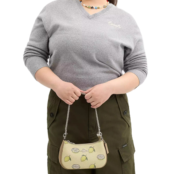 Model Carrying Coach Teri Mini Crossbody Bag With Lemon Print - Garden Glade Multi CAL21