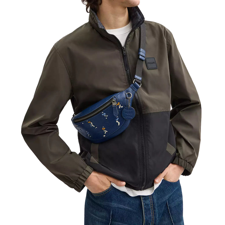 Buy Coach Warren Mini Belt Bag With Baseball Print in Deep Blue Multi CAX43 Online in Singapore | PinkOrchard.com
