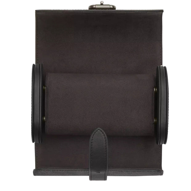Interior View of Coach Watch Case In Signature Canvas - Charcoal/ Black CAQ80