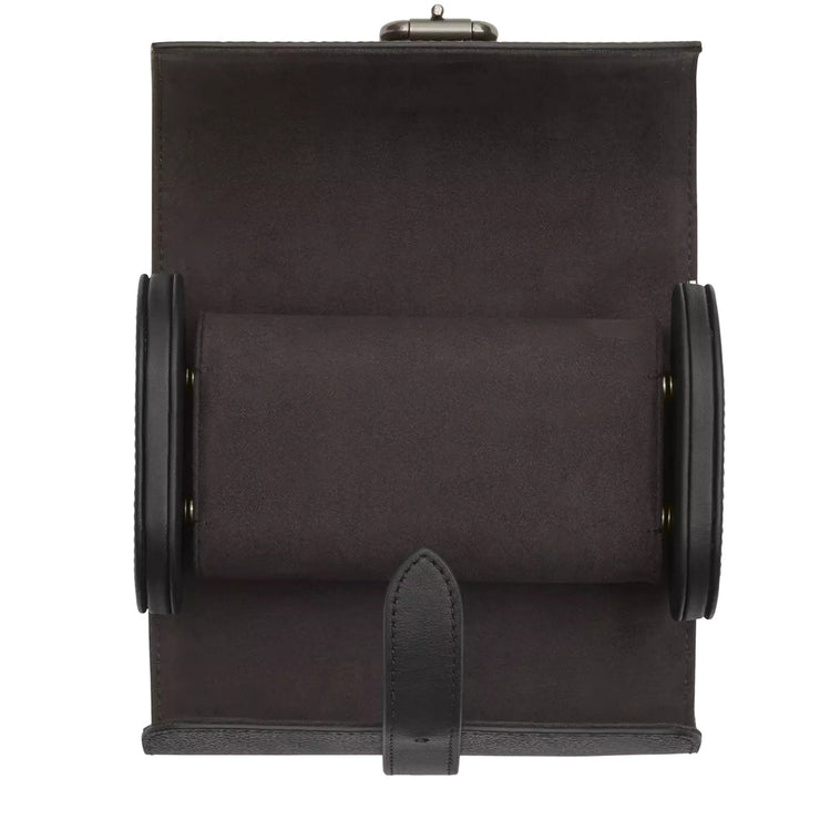 Interior View of Coach Watch Case In Signature Canvas - Charcoal/ Black CAQ80