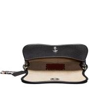 Interior View of Coach Wavy Dinky Bag In Coachtopia Leather - Black CK113