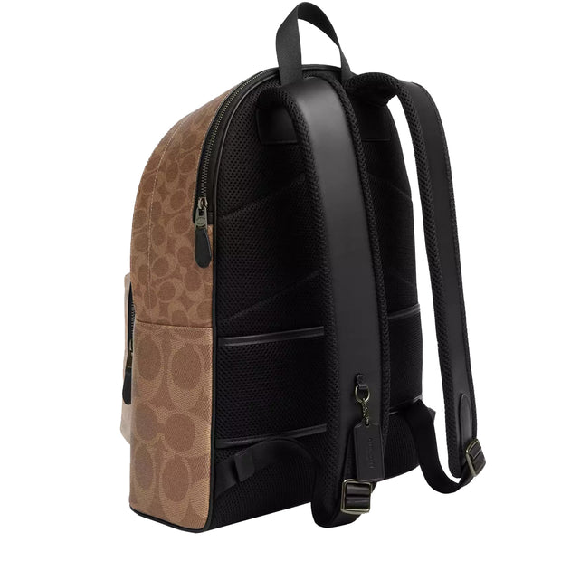 Buy Coach West Backpack Bag In Blocked Signature Canvas in Sand/ Tan CAB59 Online in Singapore | PinkOrchard.com