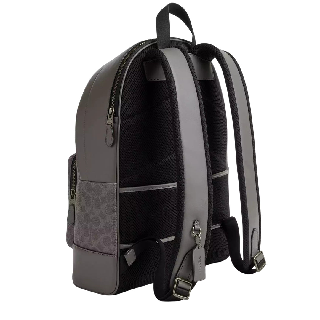 Coach West Backpack Bag In Signature Canvas With Varsity Stripe CV922 –  PinkOrchard.com
