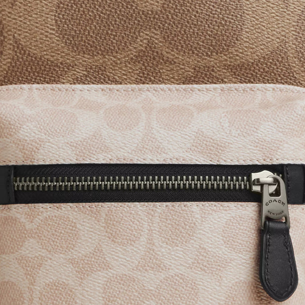 Buy Coach West Pack Bag In Blocked Signature Canvas in Sand/ Tan CAB60 Online in Singapore | PinkOrchard.com