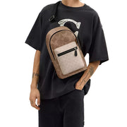 Buy Coach West Pack Bag In Blocked Signature Canvas in Sand/ Tan CAB60 Online in Singapore | PinkOrchard.com