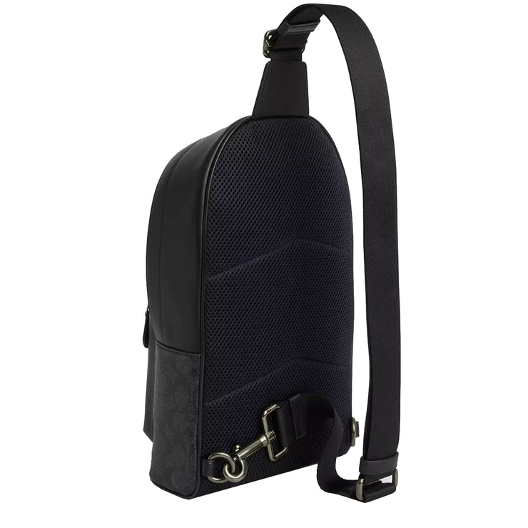 Buy Coach West Pack Bag In Signature Canvas in Charcoal/ Black CV924 Online in Singapore | PinkOrchard.com