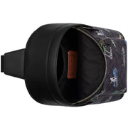 Interior View of Coach West Pack Bag In Signature Canvas With Surf Print - Charcoal Multi CBJ12