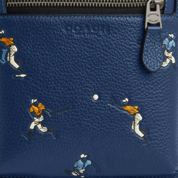 Buy Coach West Pack Bag With Baseball Print in Deep Blue Multi CAX48 Online in Singapore | PinkOrchard.com
