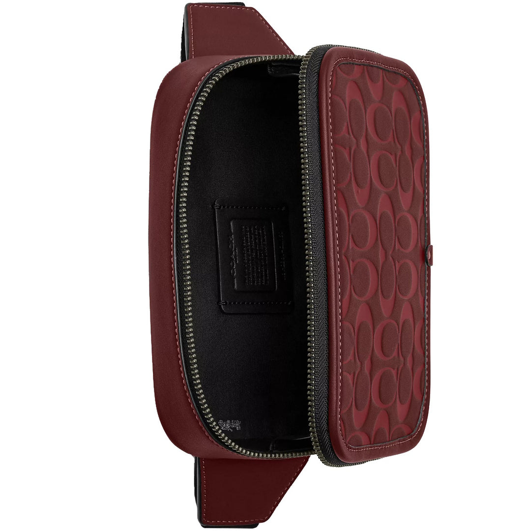 Coach belt bag in signature leather on sale