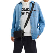 Model Wearing Coach Wyatt Crossbody Bag - Black CM113