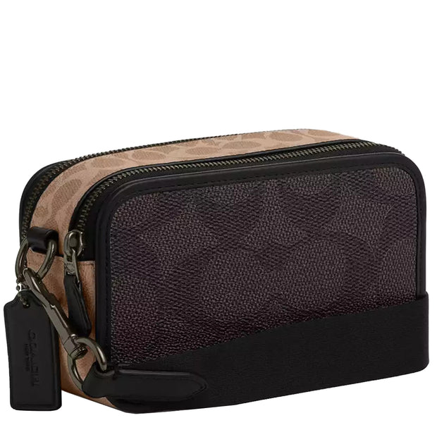 Buy Coach Wyatt Crossbody Bag In Blocked Signature Canvas in Walnut/ Tan CAB80 Online in Singapore | PinkOrchard.com