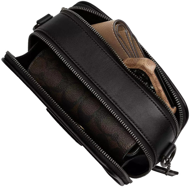 Buy Coach Wyatt Crossbody Bag In Blocked Signature Canvas in Walnut/ Tan CAB80 Online in Singapore | PinkOrchard.com