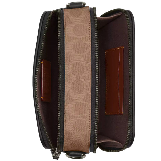 Buy Coach Wyatt Crossbody Bag In Blocked Signature Canvas in Walnut/ Tan CAB80 Online in Singapore | PinkOrchard.com