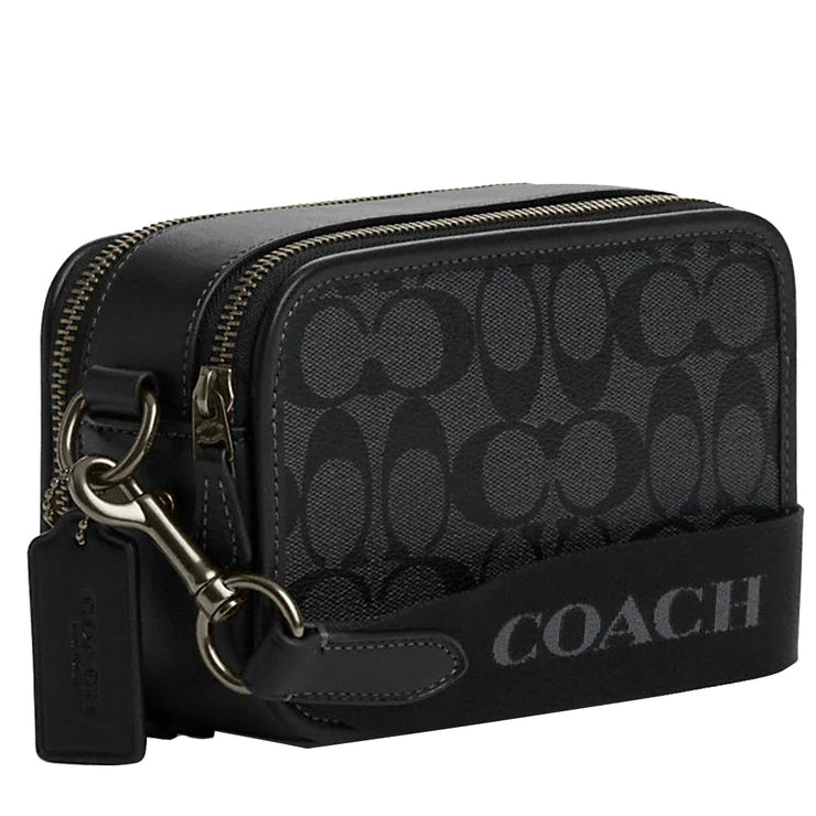 Buy Coach Wyatt Crossbody Bag In Signature Canvas In Charcoal/Black CM109 Online in Singapore | PinkOrchard.com