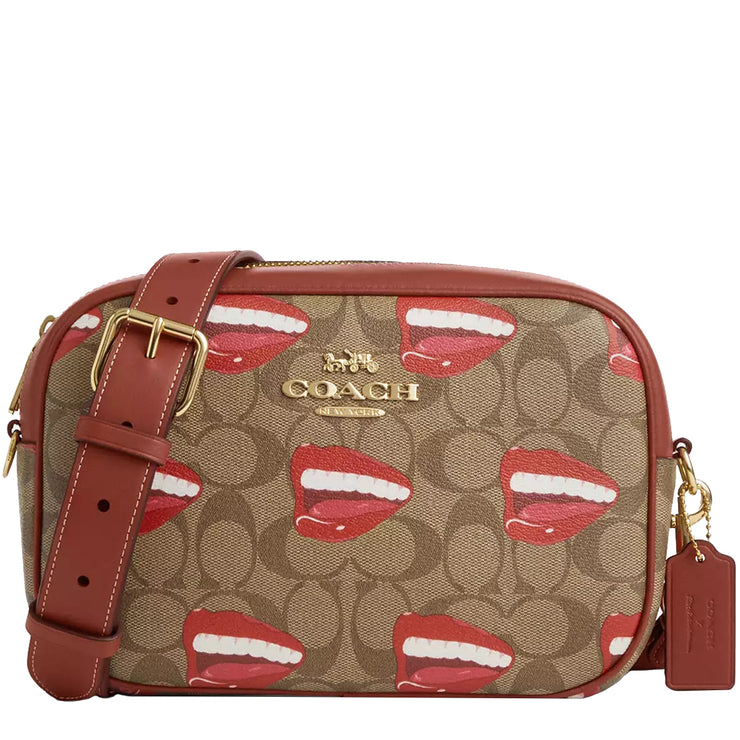 Buy Coach X Tom Wesselmann Jamie Camera Bag In Signature Canvas in Khaki/ Terracotta Multi CQ034 Online in Singapore | PinkOrchard.com