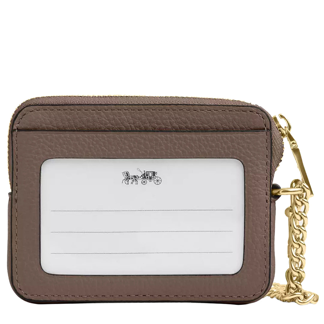 Buy Coach Zip Card Case in Dark Stone 6303 Online in Singapore