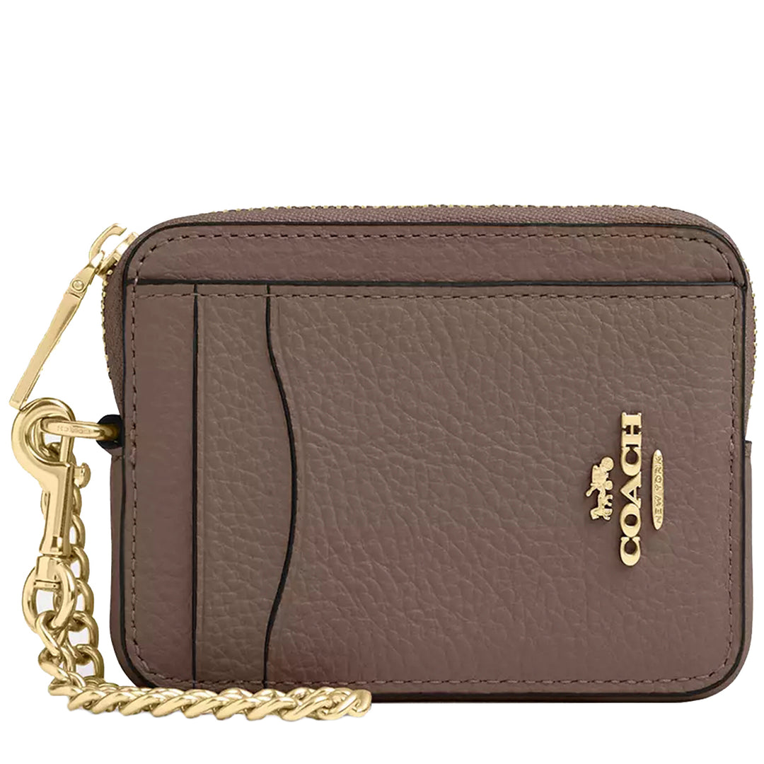 Buy Coach Zip Card Case in Dark Stone 6303 Online in Singapore
