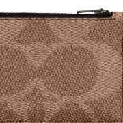 Buy Coach Zip Card Case In Blocked Signature Canvas in Sand/ Tan CAB81 Online in Singapore | PinkOrchard.com