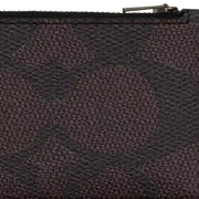 Buy Coach Zip Card Case In Blocked Signature Canvas in Walnut/ Tan CAB81 Online in Singapore | PinkOrchard.com