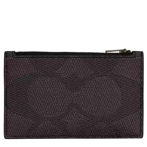 Buy Coach Zip Card Case In Blocked Signature Canvas in Walnut/ Tan CAB81 Online in Singapore | PinkOrchard.com