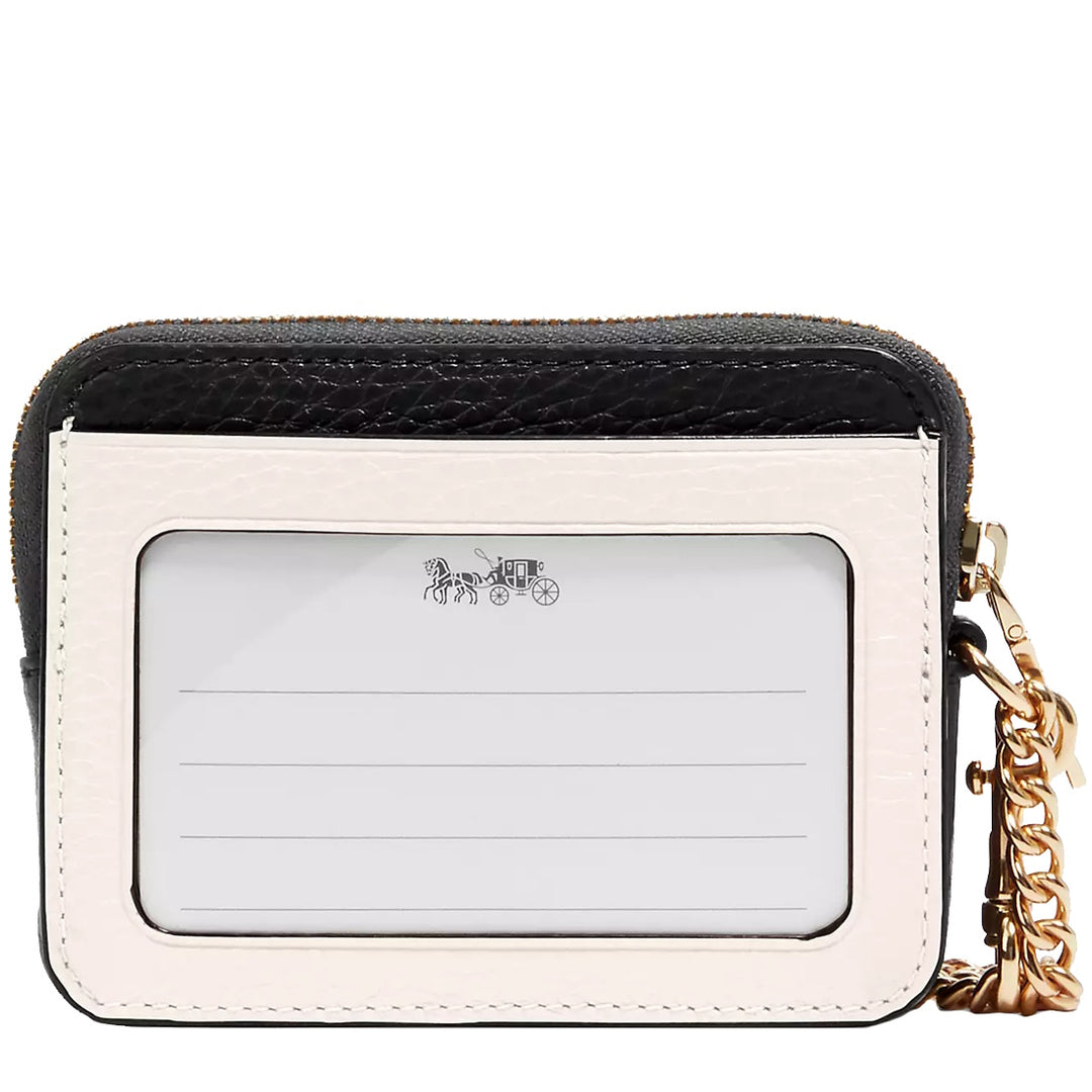 Buy Coach Zip Card Case In Colorblock in Chalk Multi C1886