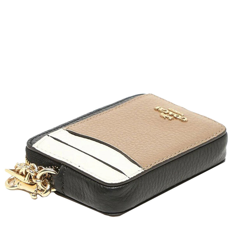 Buy Coach Zip Card Case In Colorblock in Chalk Multi C1886 Online in Singapore | PinkOrchard.com