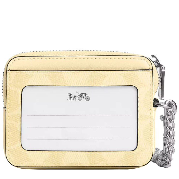 Buy Coach Zip Card Case In Signature Canvas in Hay CW883 Online in Singapore | PinkOrchard.com