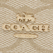 Buy Coach Zip Card Case In Signature Canvas in Light Khaki/ Chalk C0058 Online in Singapore | PinkOrchard.com