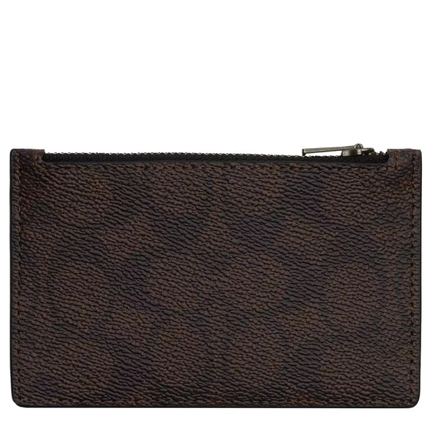 Buy Coach Zip Card Case In Signature Canvas in Walnut/ Chalk CV764 Online in Singapore | PinkOrchard.com