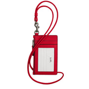 Back View of Coach Zip Lanyard Card Case - Bold Red CAJ45