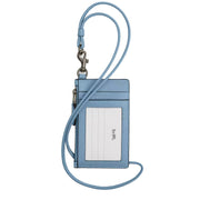 Back View of Coach Zip Lanyard Card Case - Pool CAJ45