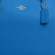 Buy Coach Zip Top Tote Bag in Crossgrain Leather in Bright Blue 4454 Online in Singapore | PinkOrchard.com
