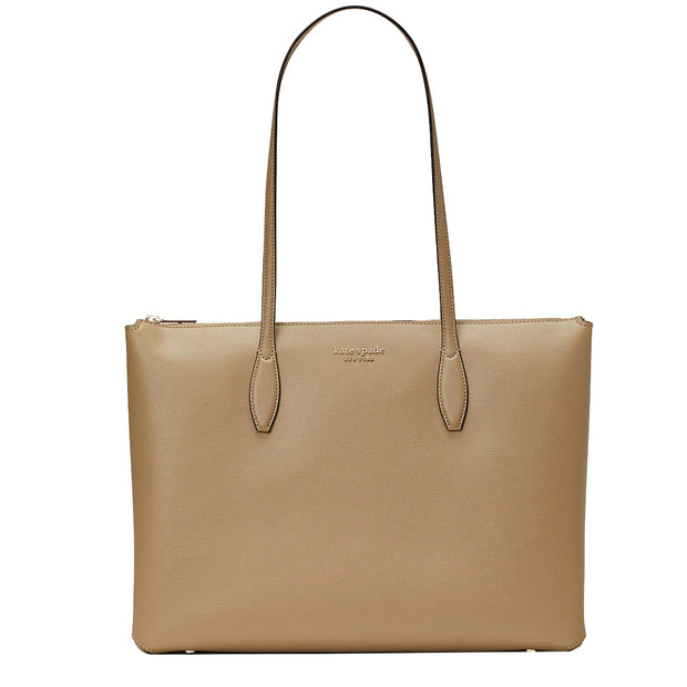 Kate Spade All Day Large Zip-Top Tote Bag in Timeless Taupe pxr00387