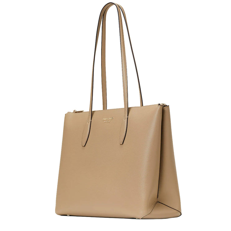 Kate Spade All Day Large Zip-Top Tote Bag in Timeless Taupe pxr00387