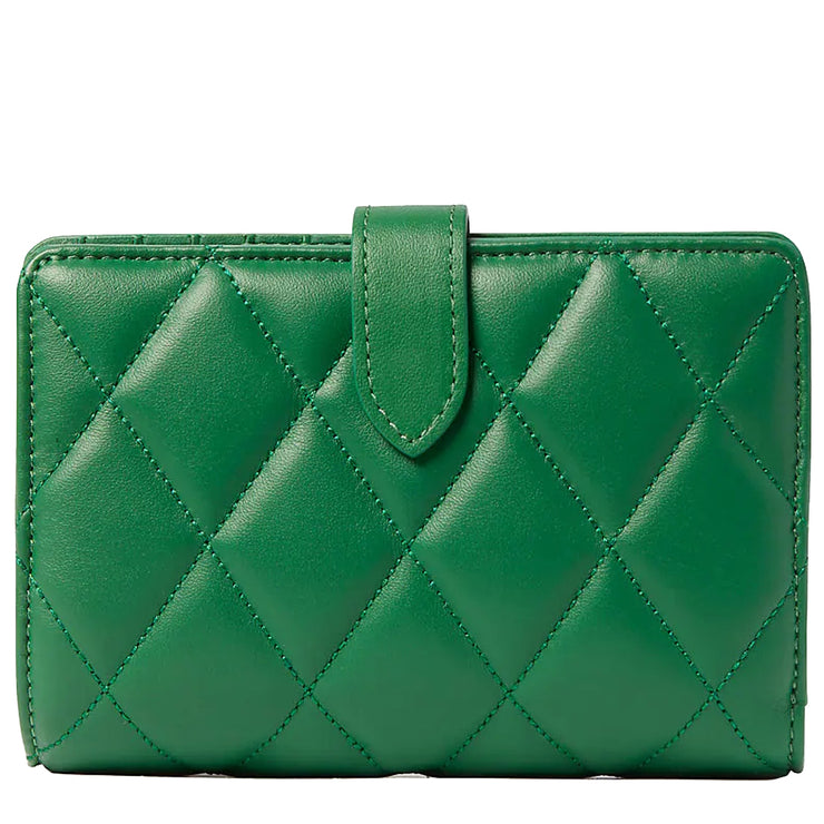 Kate Spade Carey Medium Compartment Bifold Wallet in Green Bean ka591