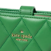 Kate Spade Carey Medium Compartment Bifold Wallet in Green Bean ka591