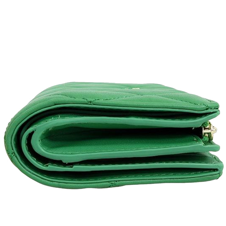 Kate Spade Carey Medium Compartment Bifold Wallet in Green Bean ka591