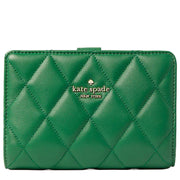 Kate Spade Carey Medium Compartment Bifold Wallet in Green Bean ka591