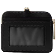 Back View of Kate Spade Carter Nylon Card Case Lanyard - Black KL878