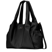 Side View of Kate Spade Carter Nylon Large Baby Bag - Black KL960