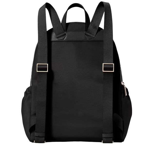 Back View of Kate Spade Carter Nylon Large Backpack Bag - Black KL962