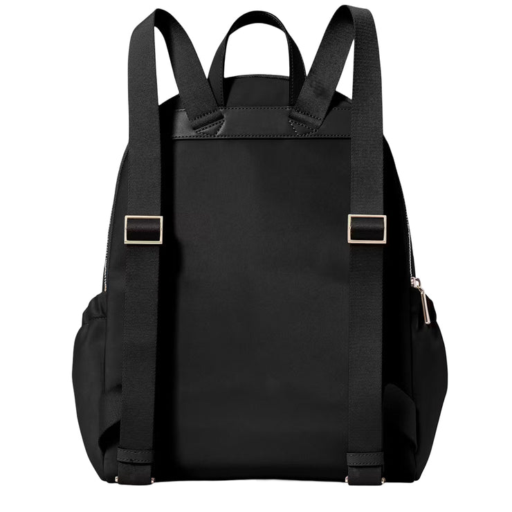 Back View of Kate Spade Carter Nylon Large Backpack Bag - Black KL962
