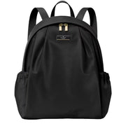 Front View of Kate Spade Carter Nylon Large Backpack Bag - Black KL962