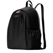 Side View of Kate Spade Carter Nylon Large Backpack Bag - Black KL962