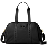 Front View of Kate Spade Carter Nylon Large Weekender Bag - Black KL968