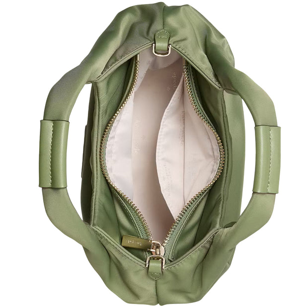 Interior View of Kate Spade  Carter Nylon Small Pleated Crossbody Bag - Cedar Stand KL965