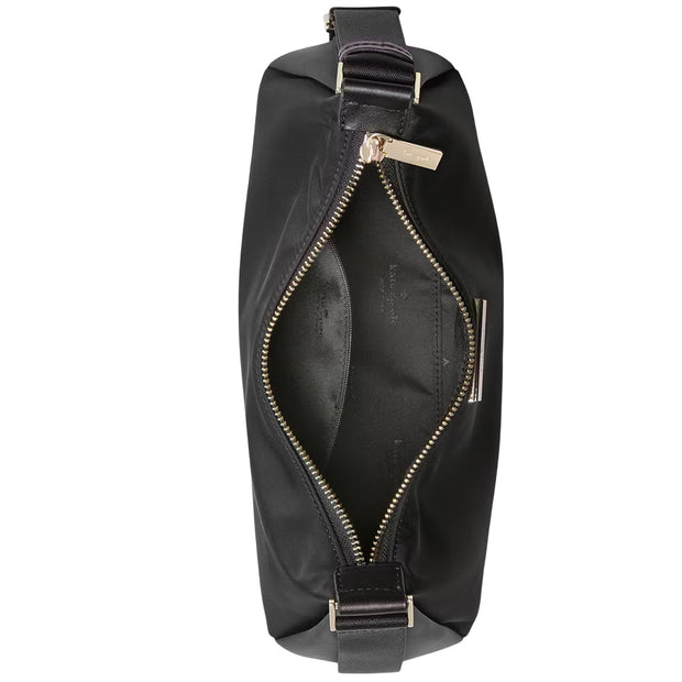 Interior View of Kate Spade Carter Nylon Small Shoulder Bag - Black KL967