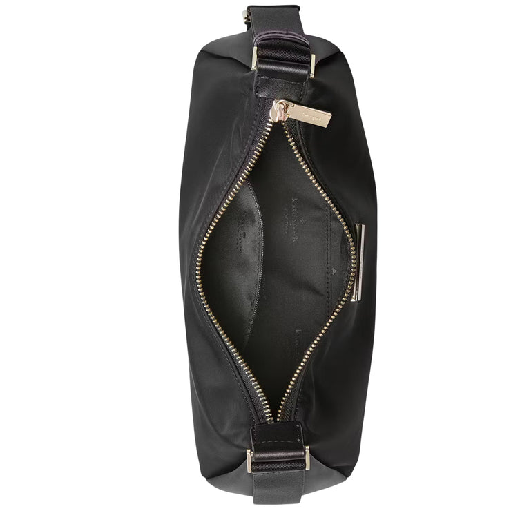 Interior View of Kate Spade Carter Nylon Small Shoulder Bag - Black KL967