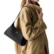 Model Wearing Kate Spade Carter Nylon Small Shoulder Bag - Black KL967